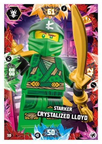 NINJAGO Trading Card Game (German) Series 8 (Next Level) - # 30 Starker Crystalized Lloyd
