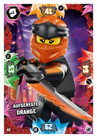 NINJAGO Trading Card Game (German) Series 8 (Next Level) - # 45 Aufgeregte Orange