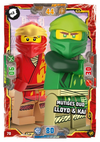 NINJAGO Trading Card Game (German) Series 8 (Next Level) - # 70 Mutiges Duo Lloyd & Kai