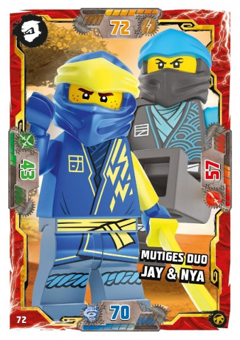 NINJAGO Trading Card Game (German) Series 8 (Next Level) - # 72 Mutiges Duo Jay & Nya