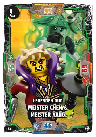 NINJAGO Trading Card Game (German) Series 8 (Next Level) - # 161 Legenden Duo Meister Chen & Meister Yang