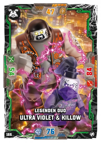 NINJAGO Trading Card Game (German) Series 8 (Next Level) - # 166 Legenden Duo Ultra Violet & Killow