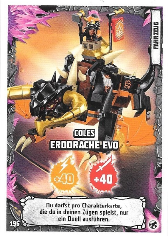 NINJAGO Trading Card Game (German) Series 8 (Next Level) - # 196 Coles Erddrache EVO