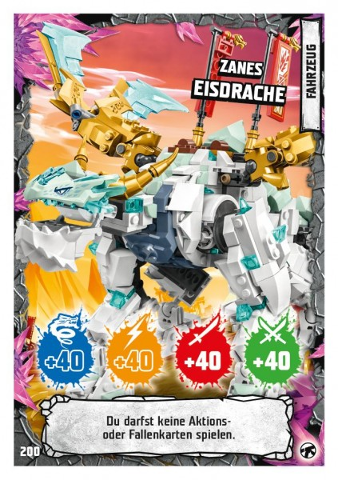 NINJAGO Trading Card Game (German) Series 8 (Next Level) - # 200 Zanes Eisdrache