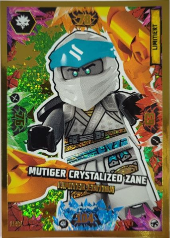 NINJAGO Trading Card Game (German) Series 8 (Next Level) - # LE11 Mutiger Crystalized Zane Limited Edition