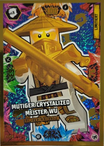 NINJAGO Trading Card Game (German) Series 8 (Next Level) - # LE12 Mutiger Crystalized Meister Wu Limited Edition
