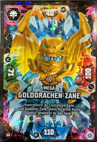 NINJAGO Trading Card Game (German) Series 8 - # 14 Mega Golddrachen-Zane