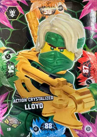 NINJAGO Trading Card Game (German) Series 8 - # 19 Action Crystalized Lloyd