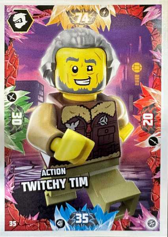 NINJAGO Trading Card Game (German) Series 8 - # 35 Action Twitchy Tim