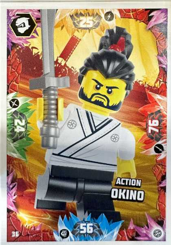 NINJAGO Trading Card Game (German) Series 8 - # 36 Action Okino