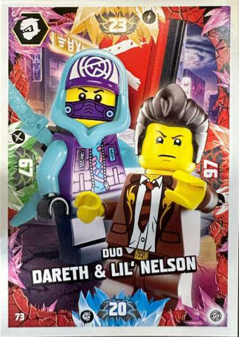 NINJAGO Trading Card Game (German) Series 8 - # 73 Duo Dareth & Lil' Nelson