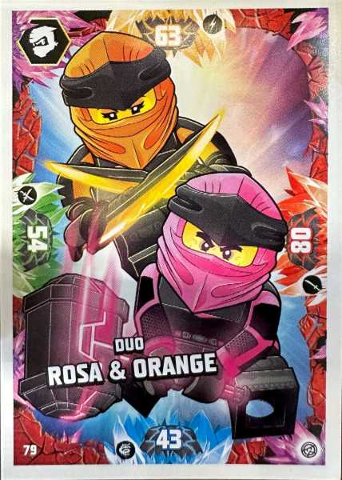 NINJAGO Trading Card Game (German) Series 8 - # 79 Duo Rosa & Orange