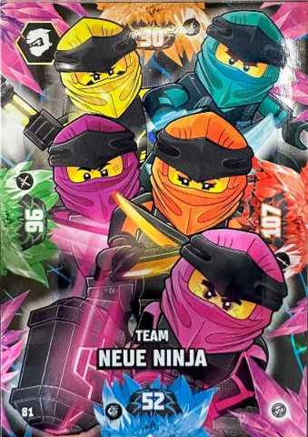 NINJAGO Trading Card Game (German) Series 8 - # 81 Team Neue Ninja