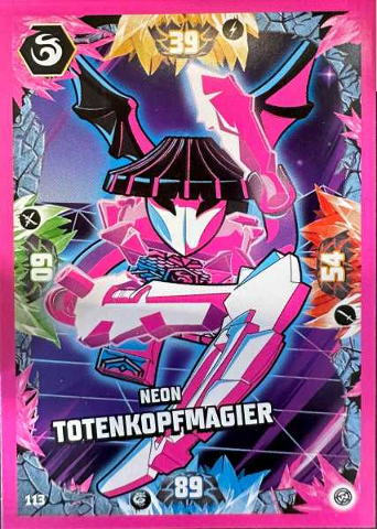 NINJAGO Trading Card Game (German) Series 8 - # 113 Neon Totenkopfmagier