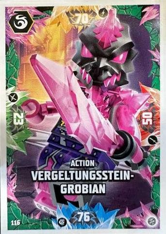 NINJAGO Trading Card Game (German) Series 8 - # 116 Action Vergeltungsstein-Grobian