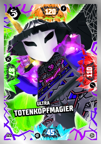 NINJAGO Trading Card Game (German) Series 8 - # 122 Ultra Totenkopfmagier