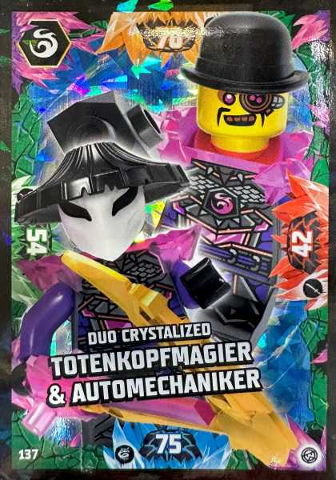 NINJAGO Trading Card Game (German) Series 8 - # 137 Duo Crystalized Totenkopfmagier & Automechaniker