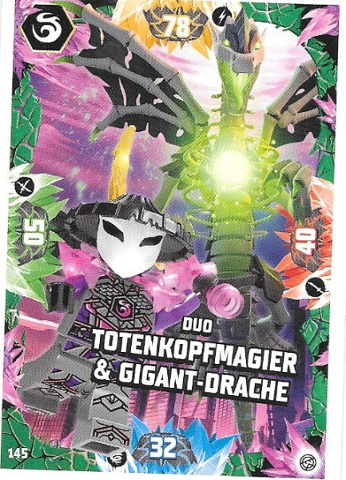 NINJAGO Trading Card Game (German) Series 8 - # 145 Duo Totenkopfmagier & Gigant-Drache