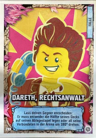 NINJAGO Trading Card Game (German) Series 8 - # 201 Dareth, Rechtsanwalt