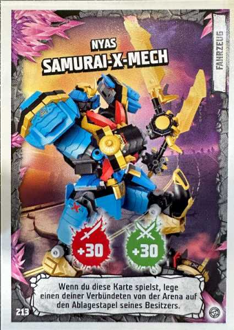 NINJAGO Trading Card Game (German) Series 8 - # 213 Nyas Samurai-X-Mech