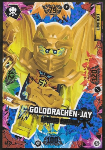 NINJAGO Trading Card Game (German) Series 8 - # LE7 Golddrachen-Jay Limited Edition
