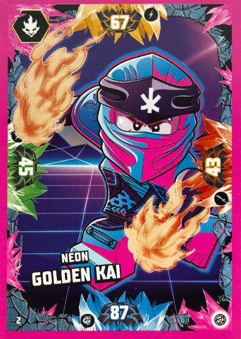 NINJAGO Trading Card Game (English) Series 8 - # 2 Neon Golden Kai