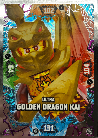 NINJAGO Trading Card Game (English) Series 8 - # 11 Ultra Golden Dragon Kai