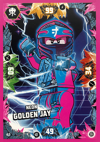 NINJAGO Trading Card Game (English) Series 8 - # 42 Neon Golden Jay