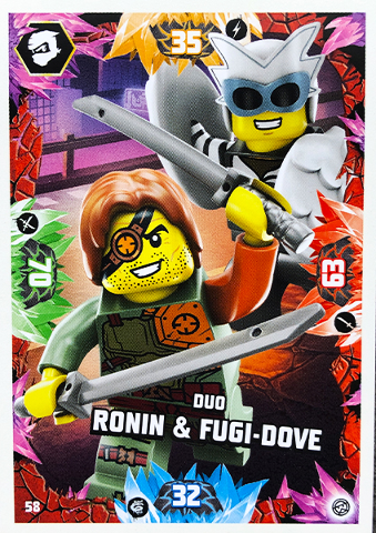 NINJAGO Trading Card Game (English) Series 8 - # 58 Duo Ronin & Fugi-Dove