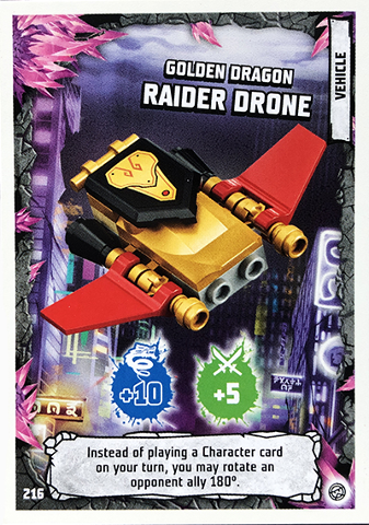 NINJAGO Trading Card Game (English) Series 8 - # 216 Golden Dragon Raider Drone