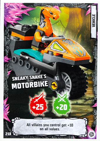 NINJAGO Trading Card Game (English) Series 8 - # 218 Sneaky Snake's Motorbike