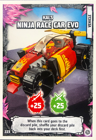 NINJAGO Trading Card Game (English) Series 8 - # 223 Kai's Ninja Race Car EVO