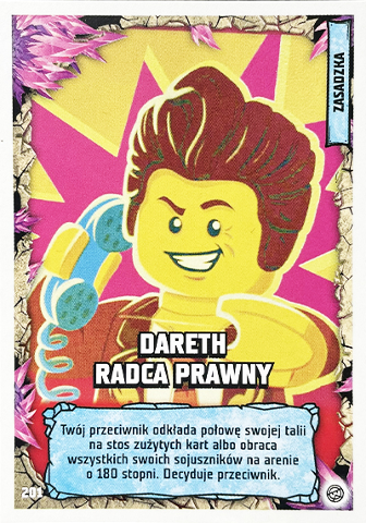NINJAGO Trading Card Game (Polish) Series 8 - # 201 Dareth Radca Prawny
