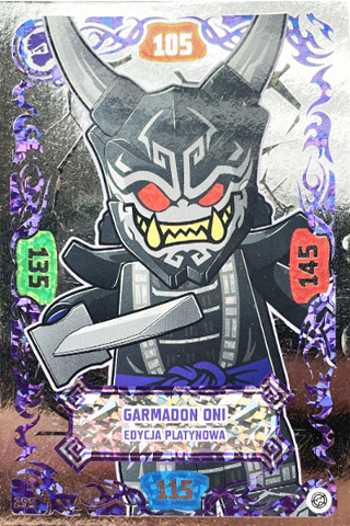 NINJAGO Trading Card Game (Polish) Series 8 - # 255 Garmadon Oni Edycja Platynowa