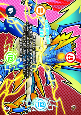 NINJAGO Trading Card Game (German) Series 9 (Next Level) - # 22 Drachenteam Jiro