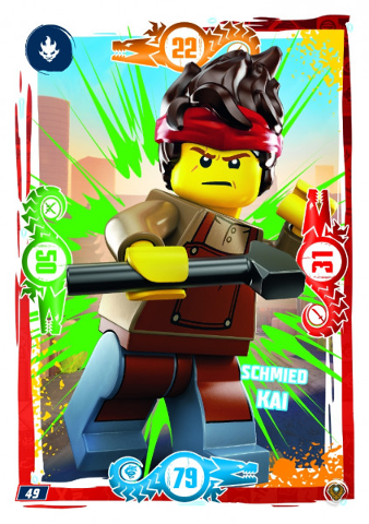 NINJAGO Trading Card Game (German) Series 9 (Next Level) - # 49 Schmied Kai