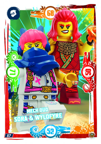 NINJAGO Trading Card Game (German) Series 9 (Next Level) - # 57 Mech Duo Sora & Wyldfyre