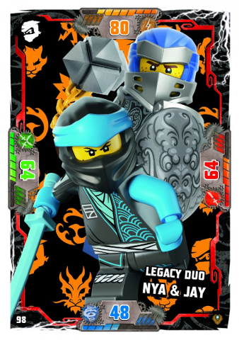 NINJAGO Trading Card Game (German) Series 9 (Next Level) - # 98 Legacy Duo Nya & Jay