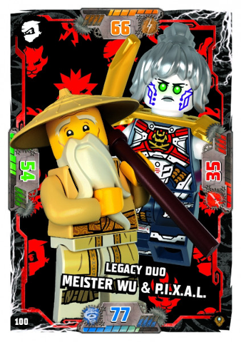 NINJAGO Trading Card Game (German) Series 9 (Next Level) - # 100 Legacy Duo Meister Wu & P.I.X.A.L.
