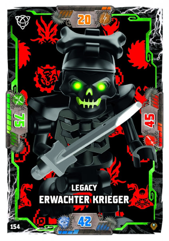 NINJAGO Trading Card Game (German) Series 9 (Next Level) - # 154 Legacy Erwachter Krieger