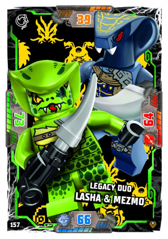 NINJAGO Trading Card Game (German) Series 9 (Next Level) - # 157 Legacy Duo Lasha & Mezmo