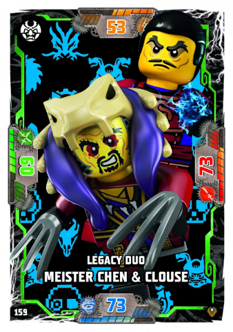 NINJAGO Trading Card Game (German) Series 9 (Next Level) - # 159 Legacy Duo Meister Chen & Clouse