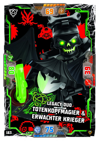 NINJAGO Trading Card Game (German) Series 9 (Next Level) - # 163 Legacy Duo Totenkopfmagier & Erwachter Krieger