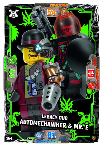 NINJAGO Trading Card Game (German) Series 9 (Next Level) - # 164 Legacy Duo Automechaniker & Mr. E