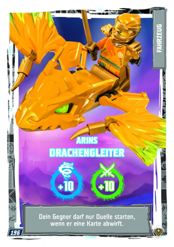 NINJAGO Trading Card Game (German) Series 9 (Next Level) - # 196 Arins Drachengleiter