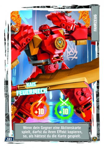NINJAGO Trading Card Game (German) Series 9 (Next Level) - # 201 Kais Feuermech