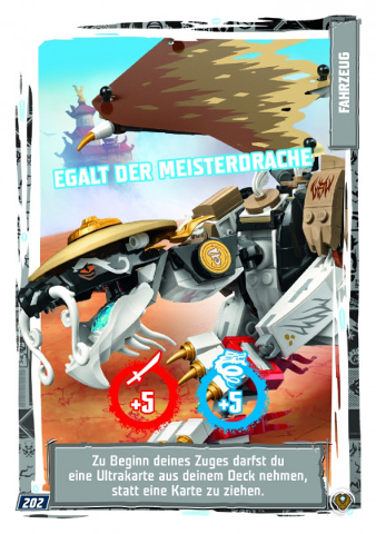 NINJAGO Trading Card Game (German) Series 9 (Next Level) - # 202 Egalt Der Meisterdrache