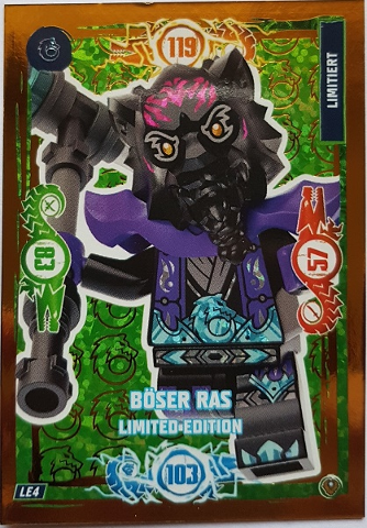 NINJAGO Trading Card Game (German) Series 9 (Next Level) - # LE4 Böser Ras Limited Edition