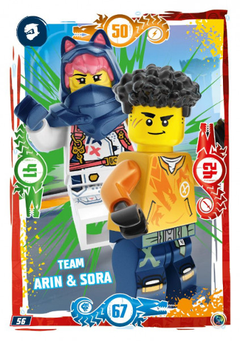 NINJAGO Trading Card Game (German) Series 9 - # 56 Team Arin & Sora