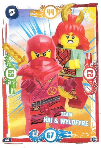 NINJAGO Trading Card Game (German) Series 9 - # 60 Team Kai & Wyldfyre